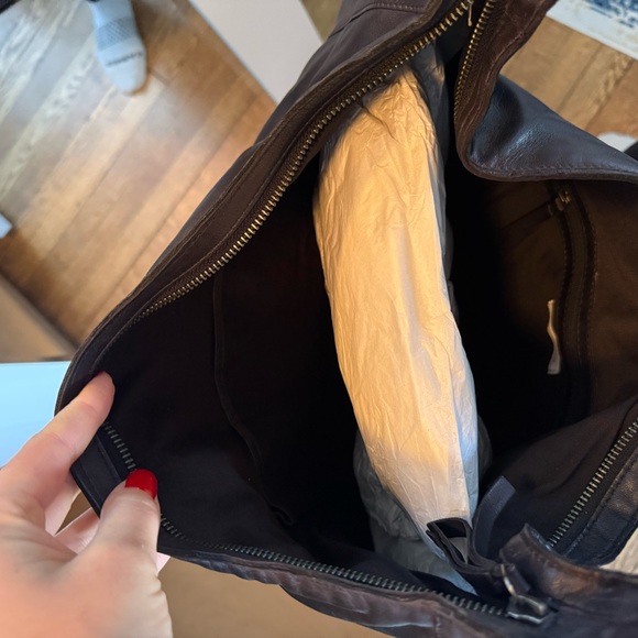 Anthropologie Black Hobo Bag with Adjustable Strap - Picture 7 of 7